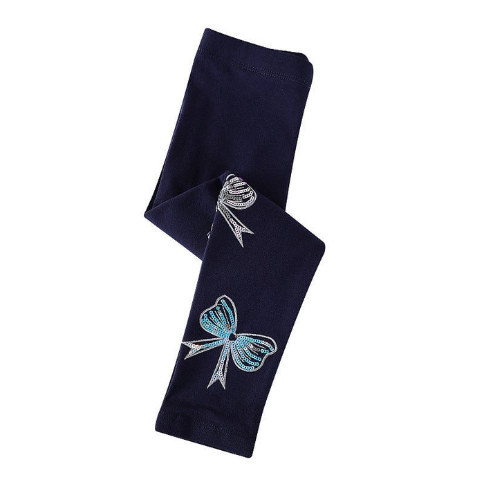 Toddler/Kid Girl Shiny Bows Design Leggings
