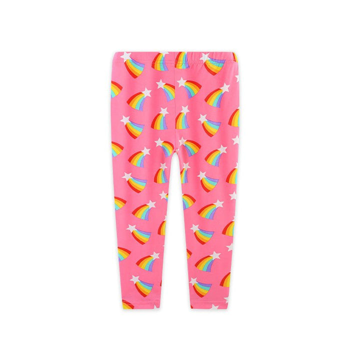 Toddler/Kid Girl Star with Rainbow Print Design Leggings