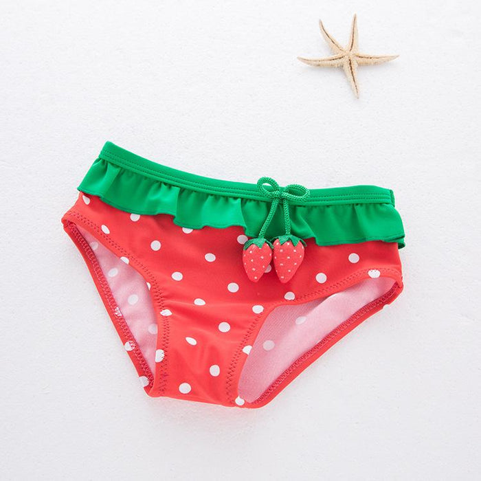 Toddler/Kid Girl's 3-Piece Strawberry Design Swimsuit