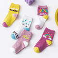 Toddler/Kid Girl's 5-Pair Cartoon Design Socks