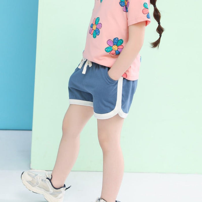 Toddler/Kid Girl's 7 Colors Cotton Shorts for Summer