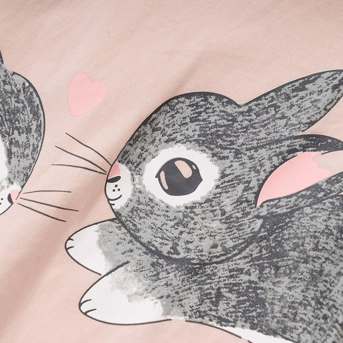 Toddler/Kid GIrl's Bunny Print Tee with Pants Set