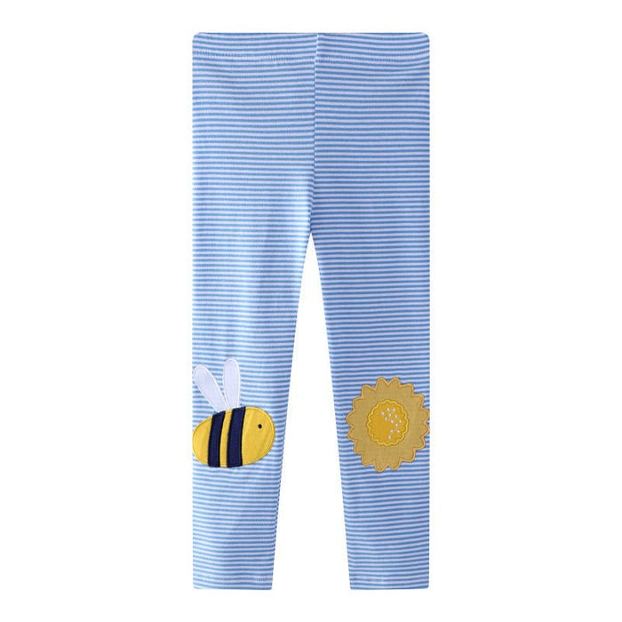 Toddler/Kid Girl's Cartoon Bee Design Leggings