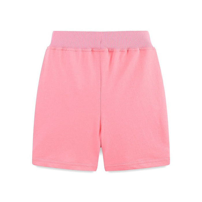 Toddler/Kid Girl's Colorful Floral Embroidery Design Pink Shorts