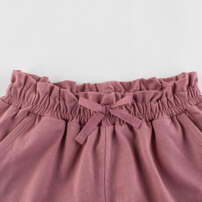 Cute Toddler Girls Short in Pink and Yellow - Kidsyard Greenland