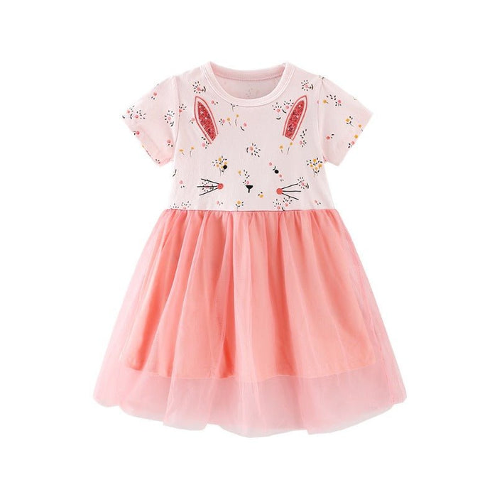 Toddler/Kid Girls' Cute Pink Rabbit Design Dress