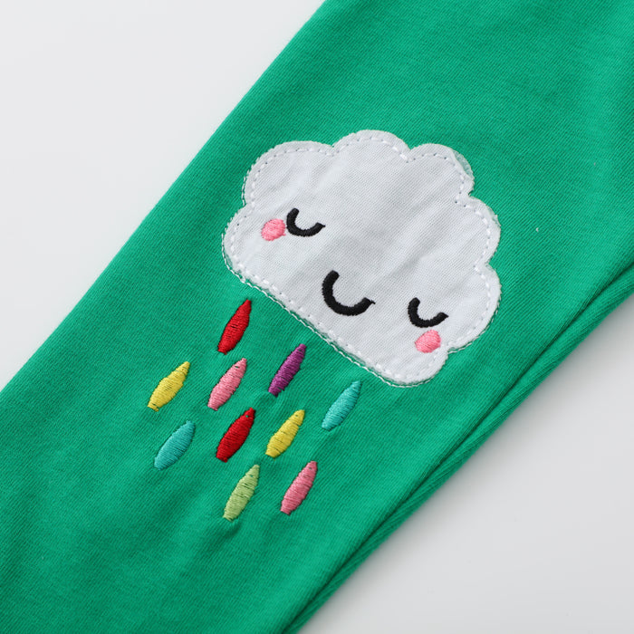 Toddler/Kid Girl's Cute Rain Cloud Leggings
