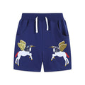 Toddler/Kid Girl's Flying Unicorn Embroidery Design Shorts