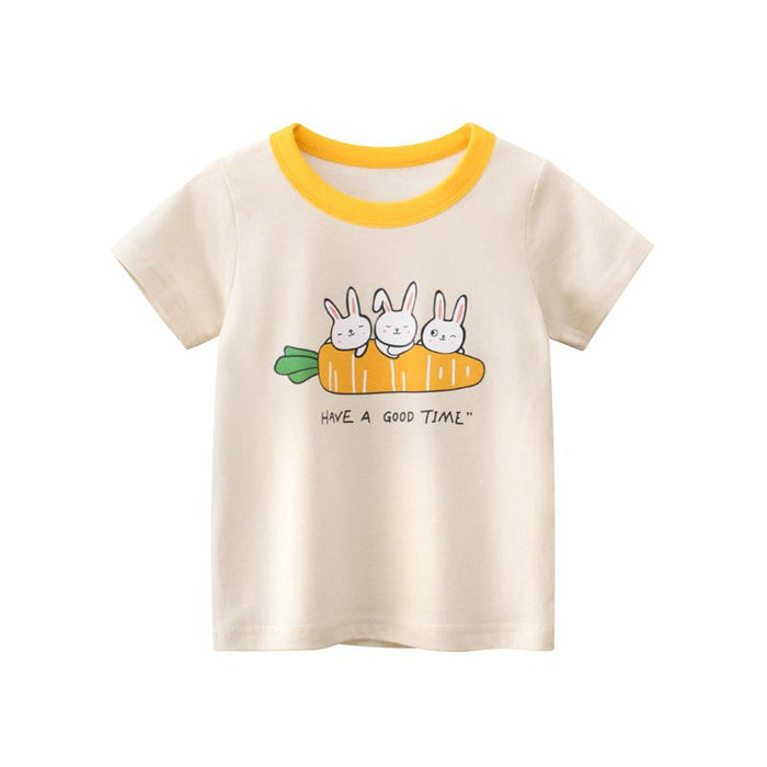 Toddler/Kid Girl's "Have a Good Time" Bunnies T-shirt