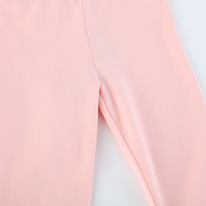 Toddler/Kid Girl's Pink Leggings with Cute Bunny Design