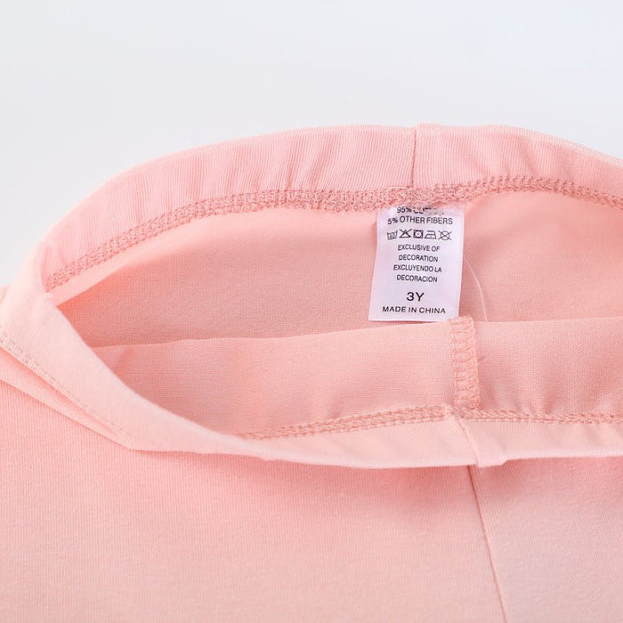 Toddler/Kid Girl's Pink Leggings with Cute Bunny Design