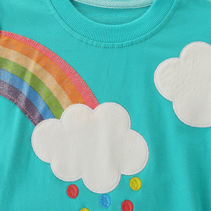 Toddler/Kid Girl's Rainbow Print Sweatshirt