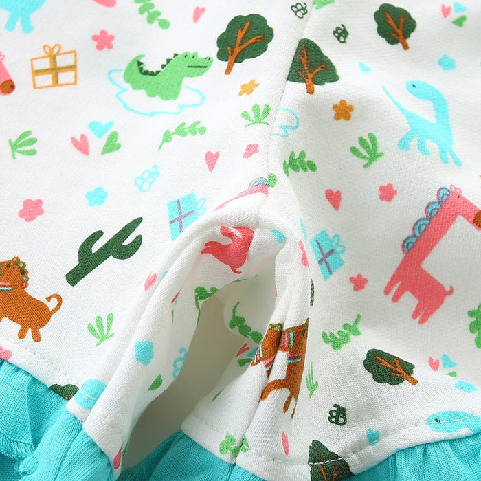 Toddler/Kid Girl's Soft Knit Shorts with Cartoon Animal Design