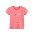 Toddler/Kid Girl's Summer Cotton T-shirt with Cute Fairy & Flower Print