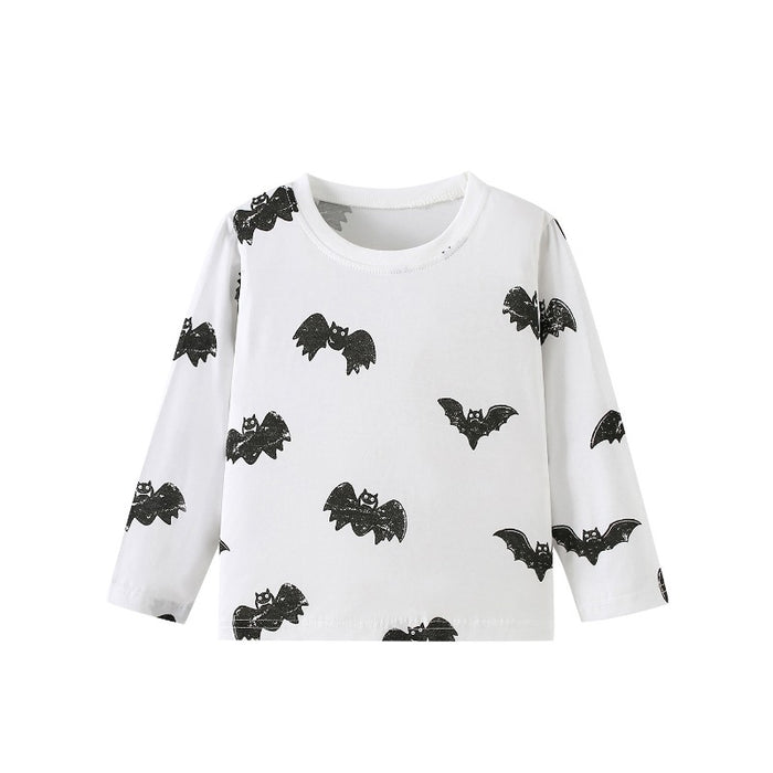 Toddler/Kid Halloween Bat Graphic Long Sleeve Tee