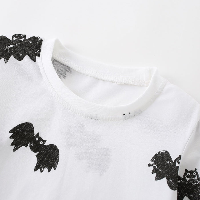 Toddler/Kid Halloween Bat Graphic Long Sleeve Tee
