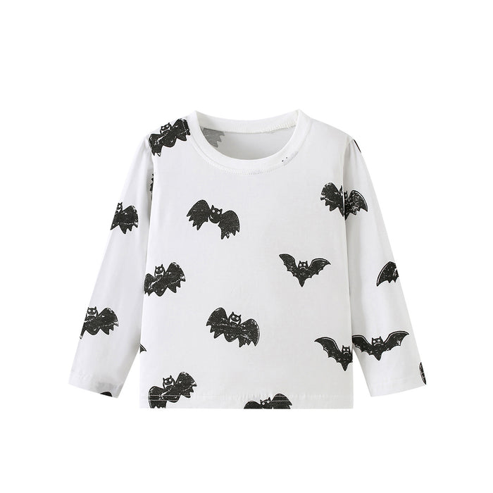 Toddler/Kid Halloween Bat Graphic Long Sleeve Tee