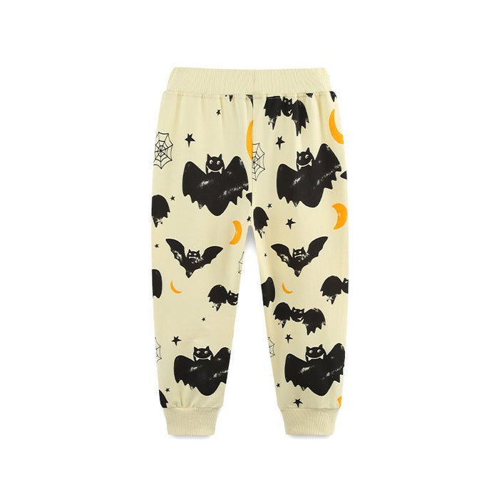 Toddler/Kid Halloween Bat Print Design Pants