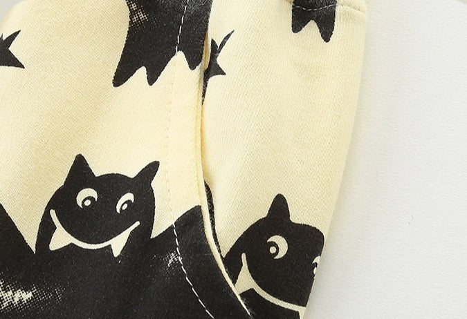 Toddler/Kid Halloween Bat Print Design Pants