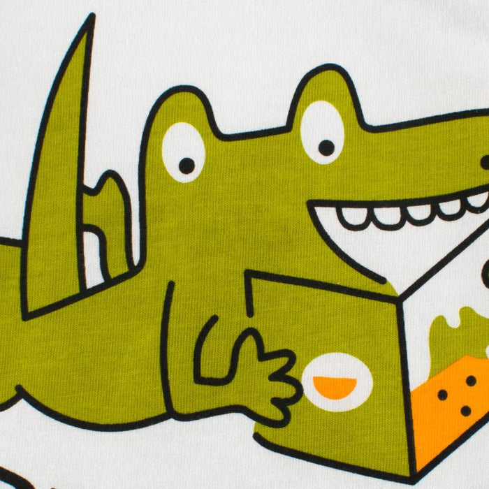 Toddler/Kid "I Love Reading" Alligator Print Long Sleeve Shirt