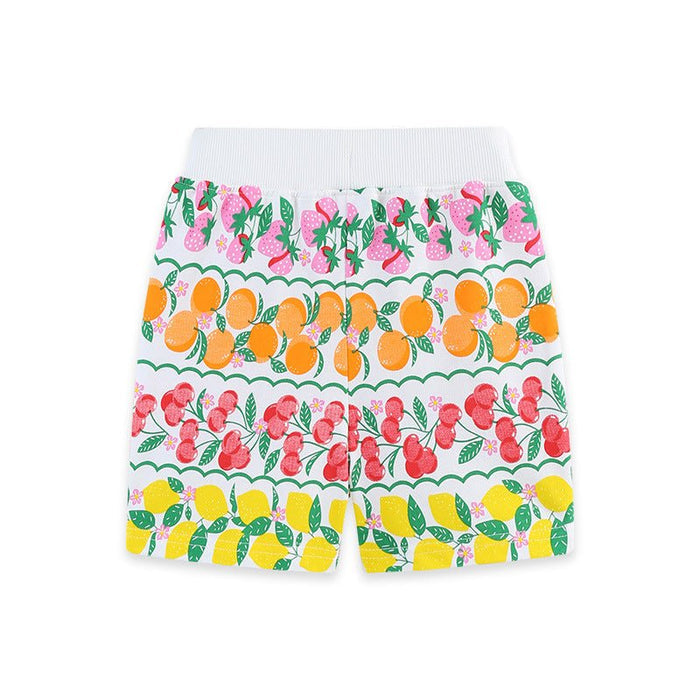 Toddler/Kid Mixed Fruit Print Casual Shorts