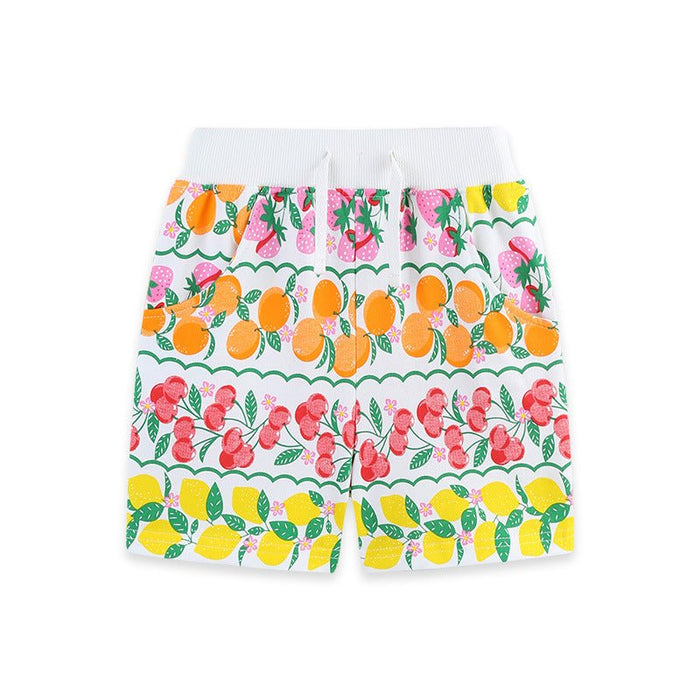 Toddler/Kid Mixed Fruit Print Casual Shorts
