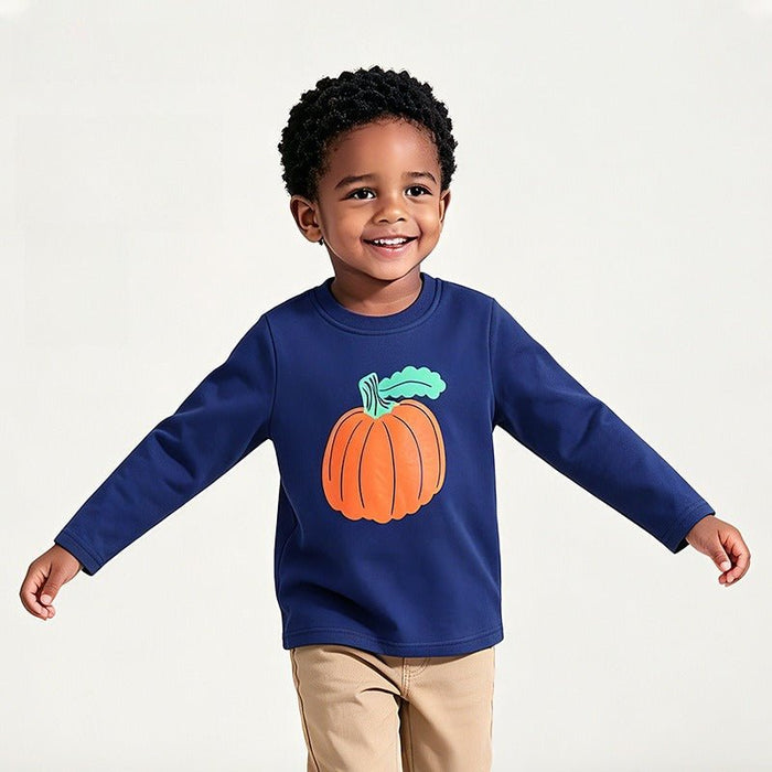 Toddler/Kid Pumpkin Print Long Sleeve Tee