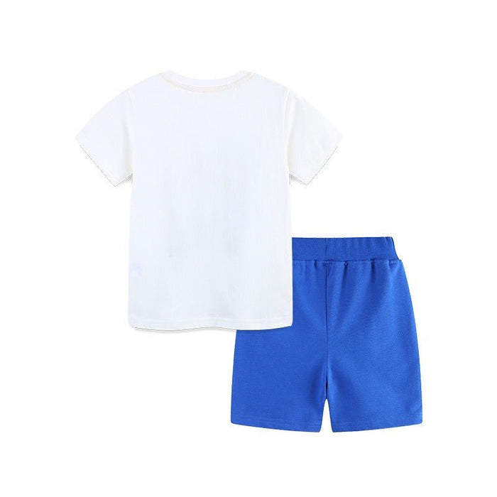 Toddler/Kid Safari Animals Car T-shirt and Shorts Set