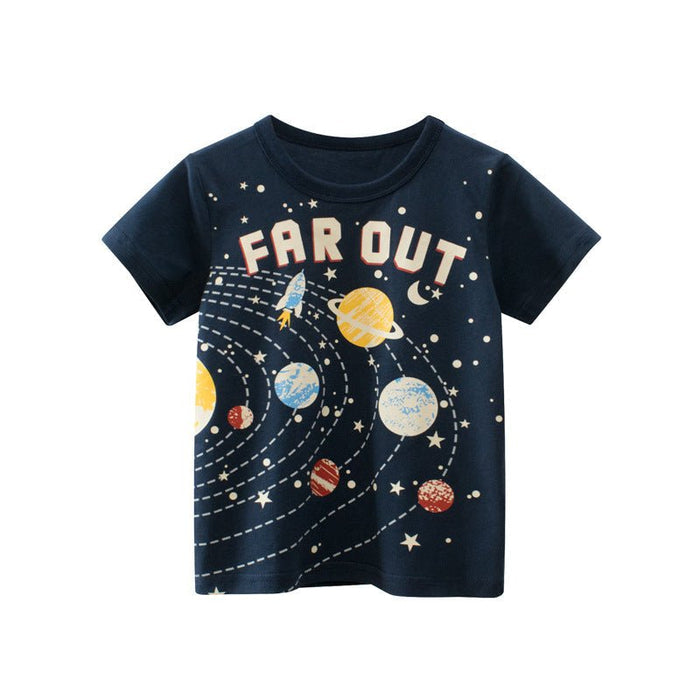 Toddler/Kid Solar System Design Casual T-shirt