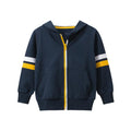 Toddler/Kid Stripes Print Casual Zip-Up Jacket with Hood (2 colors)