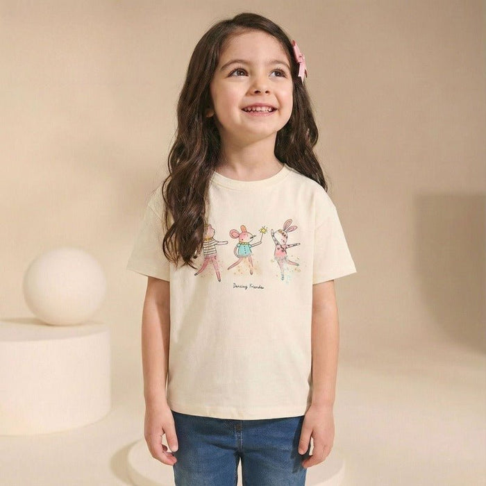 Toddler/Kid Three Dancing Animal Friends Print Tee