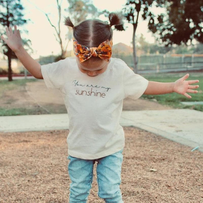 Toddler/Kid You Are My Sunshine Letter Print T-shirt