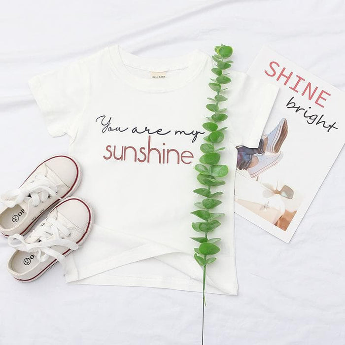 Toddler/Kid You Are My Sunshine Letter Print T-shirt