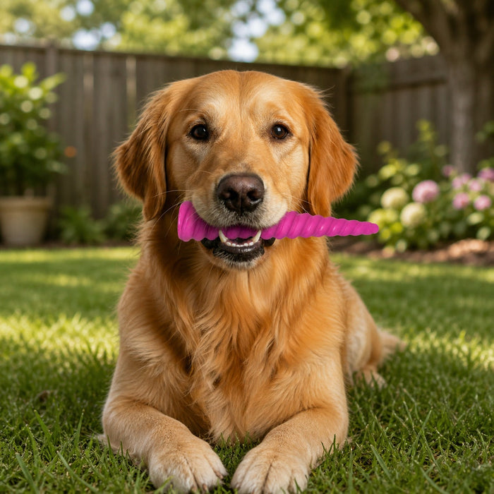 Unicorn Horn Spiral Nylon Chew