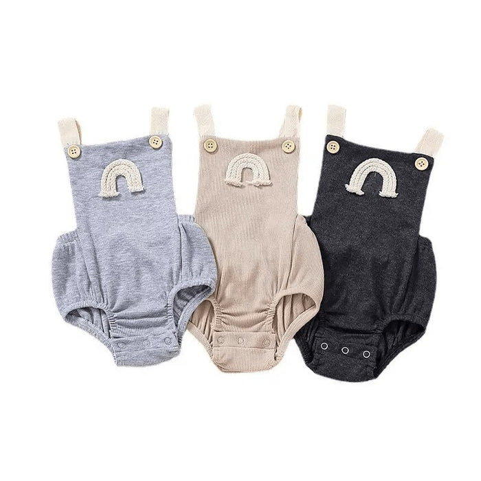 Unisex Baby's Cartoon Rainbow Pattern Bodysuit