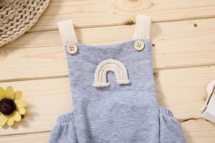 Unisex Baby's Cartoon Rainbow Pattern Bodysuit