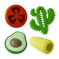 Veggie-Themed Rubber Play Set — Four Toys