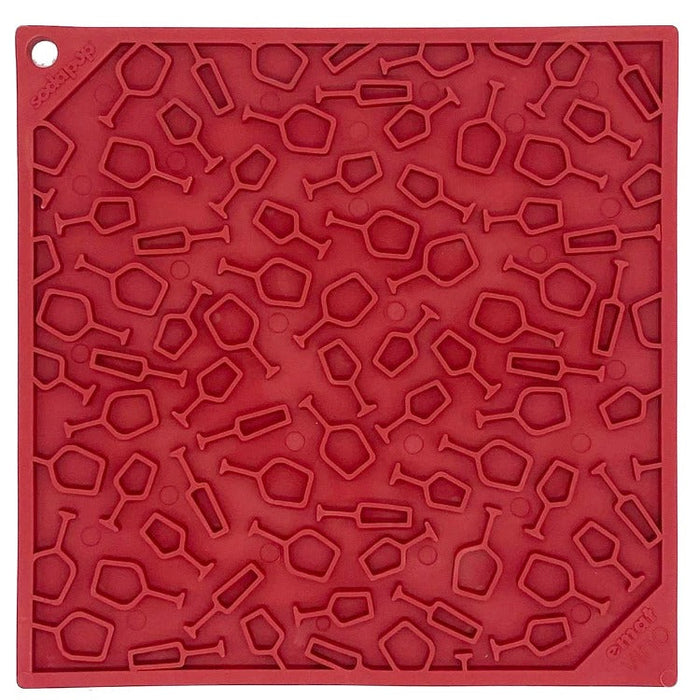 Vino Bottle Pattern Lick Mat