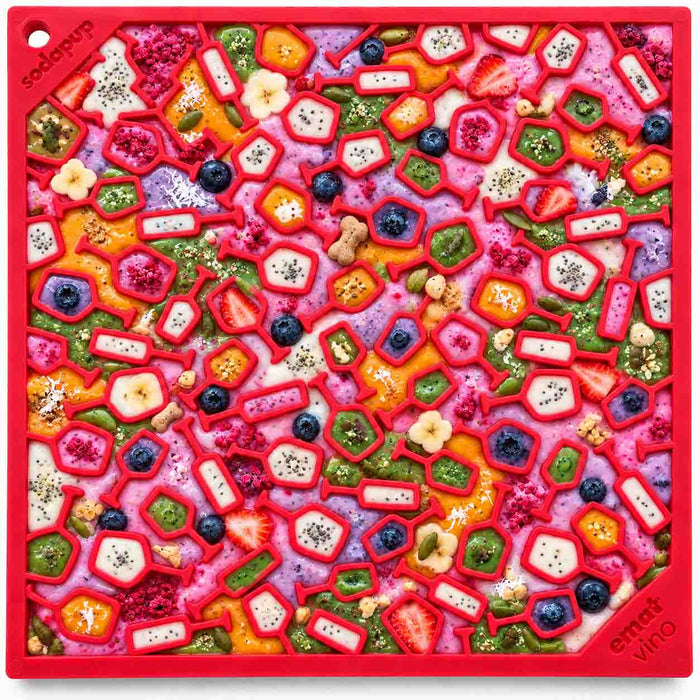 Vino Bottle Pattern Lick Mat