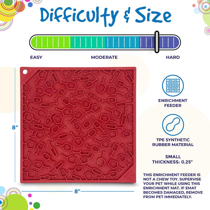 Vino Bottle Pattern Lick Mat