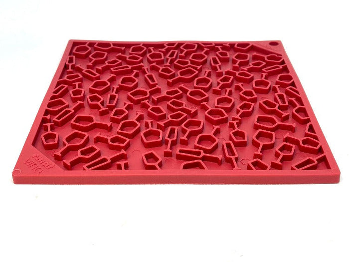Vino Bottle Pattern Lick Mat