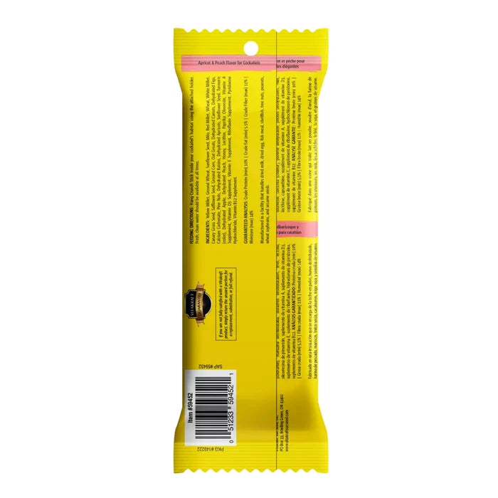 Vitakraft 59452 Crunch Stick Apricot & Peach Flavor 3.5 oz