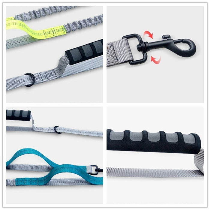 Waist-Belt Double Bungee Dog Leash