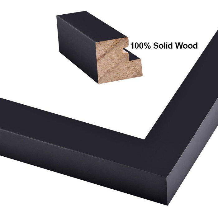 5x11 PIcture Frame Black Wood 5x11 Picture or poster print