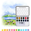 Watercolor Pocket Set of 12 with Brush -Landscape Colors