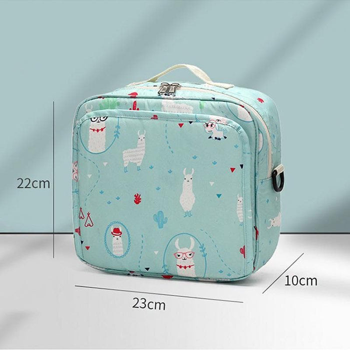 Waterproof Portable Cartoon Print Diaper Bag