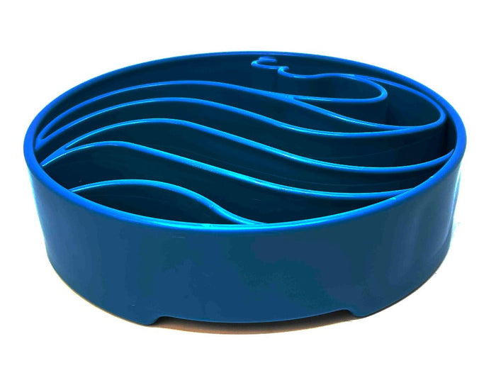 Wave-Channel Dog Bowl with a Deep Profile