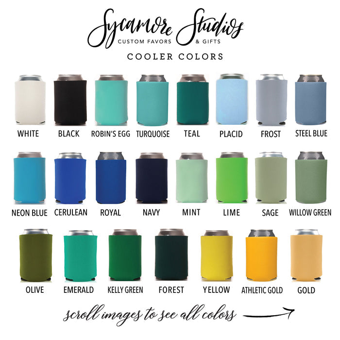 Wedding Can Cooler #245R - Custom Pet Illustration - To have & To Hold - Wedding Favors, Beverage Holder, Wedding Favor, Can Holder, Pet Can
