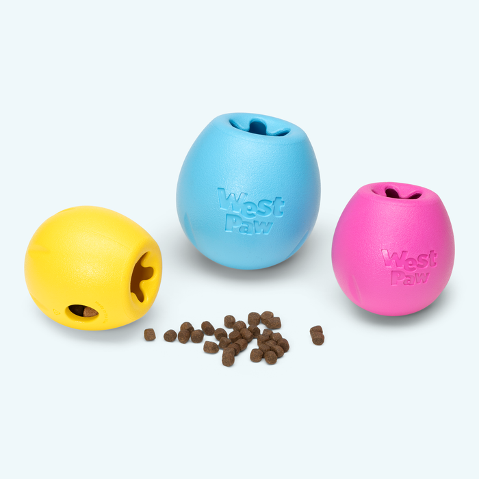West Paw Rumbl Treat Dispensing Dog Toy — Puzzle Toy for Boredom