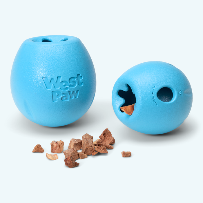 West Paw Rumbl Treat Dispensing Dog Toy — Puzzle Toy for Boredom